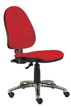 888/MEK CR židle kancelářská, kříž chrom, látka BO BONDAI BN14 (4011) - látka červená